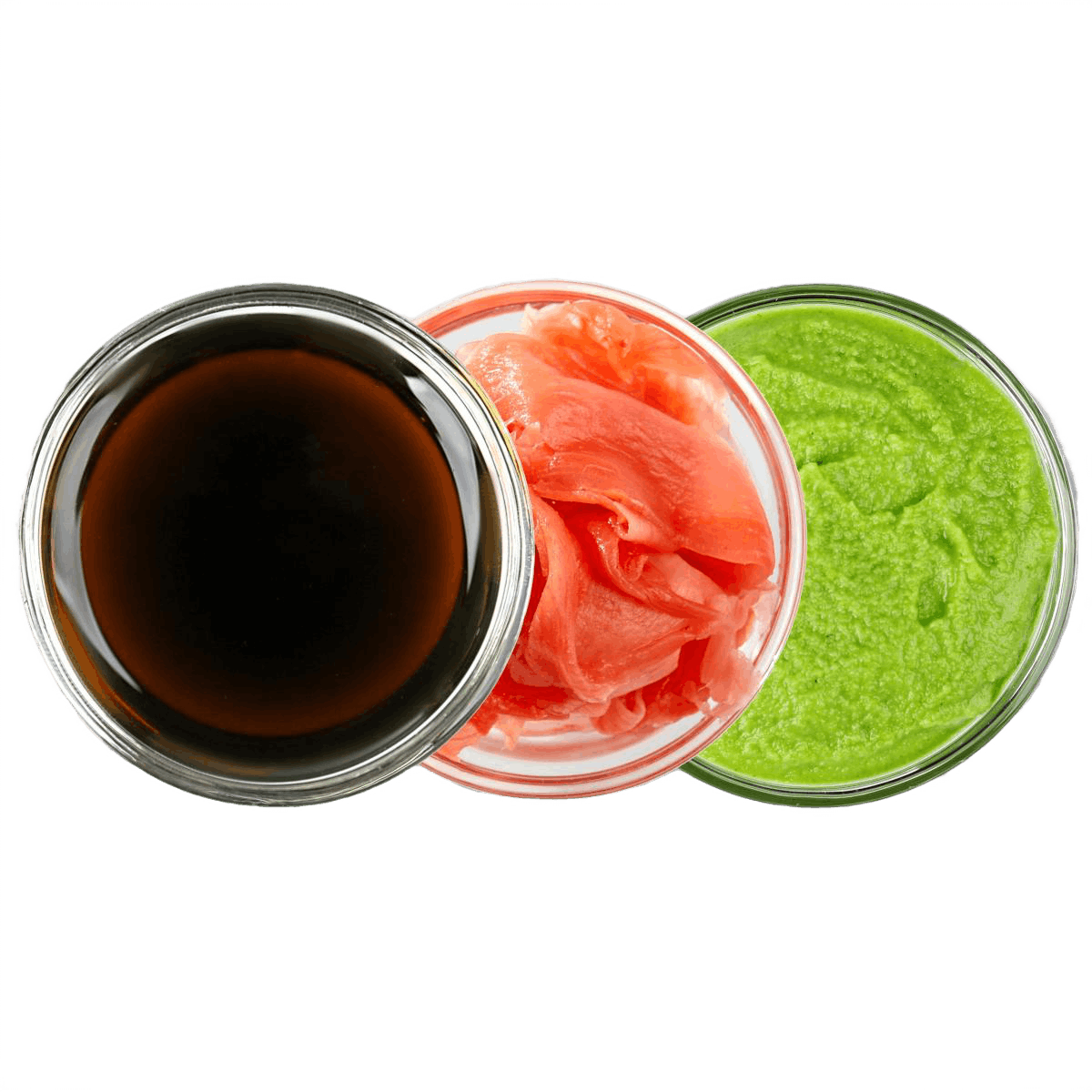 Имбирь + соевый + васаби